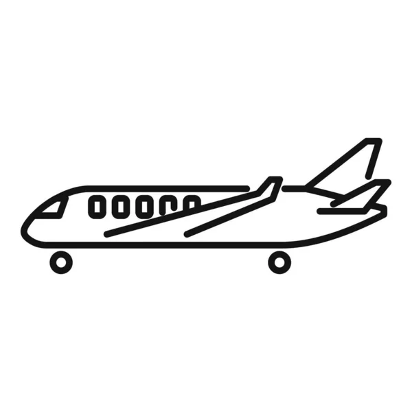 Εικονίδιο επισκευής αεροσκαφών, στυλ περιγράμματος — Διανυσματικό Αρχείο