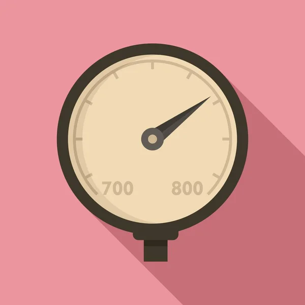 Meter barometer icoon, platte stijl — Stockvector