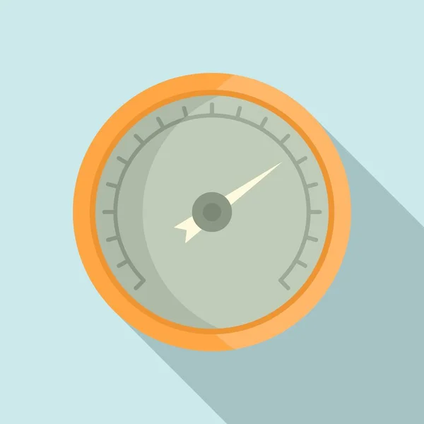 Tryck barometer ikon, platt stil — Stock vektor