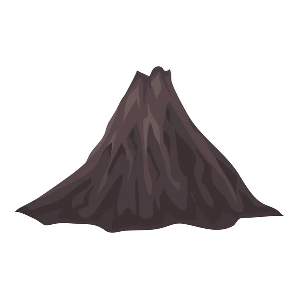 Young volcano icon, cartoon style — Stock Vector