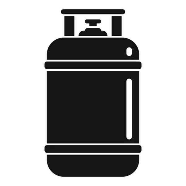 Plynový válec průmyslová ikona, jednoduchý styl — Stockový vektor