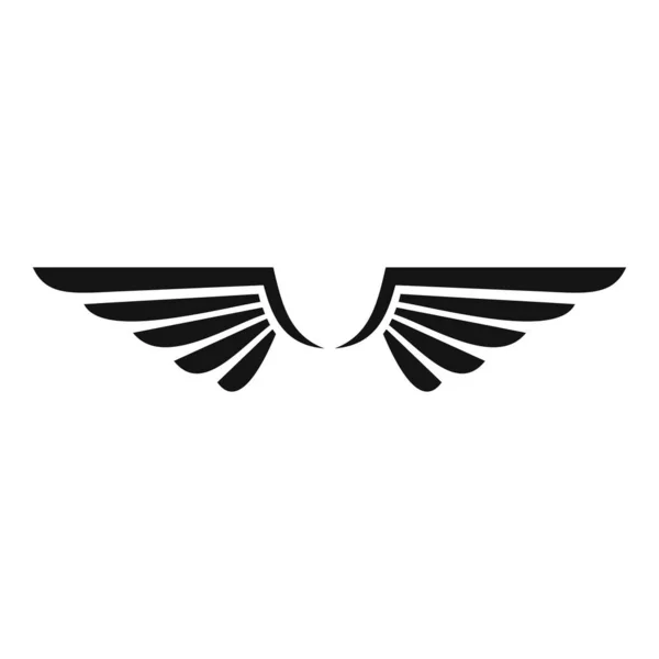 Ікона крила Фенікса, простий стиль. — стоковий вектор