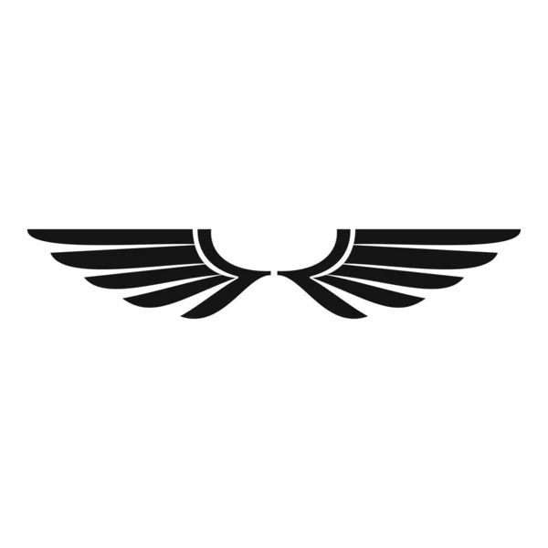 ファルコンの翼のアイコン、シンプルなスタイル — ストックベクタ