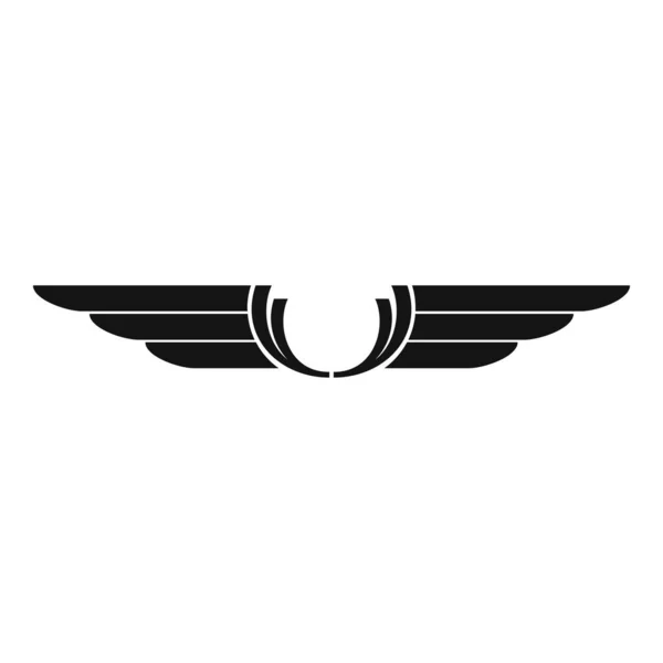 Art wings icoon, eenvoudige stijl — Stockvector