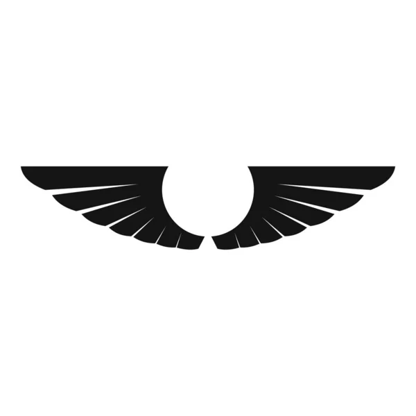 Elemento alas icono, estilo simple — Archivo Imágenes Vectoriales