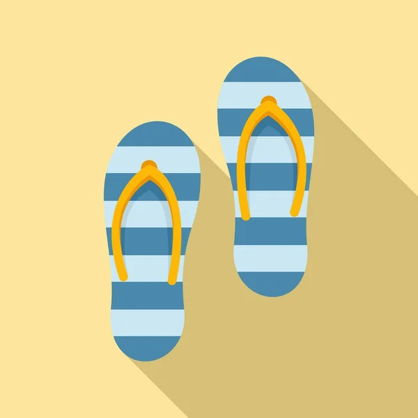 Zapatillas de sauna icono, estilo plano — Archivo Imágenes Vectoriales