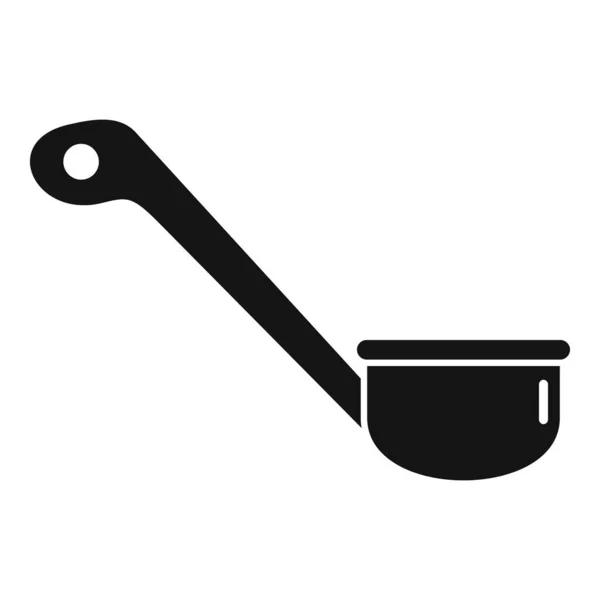 Icono de cuchara de madera de sauna, estilo simple — Vector de stock