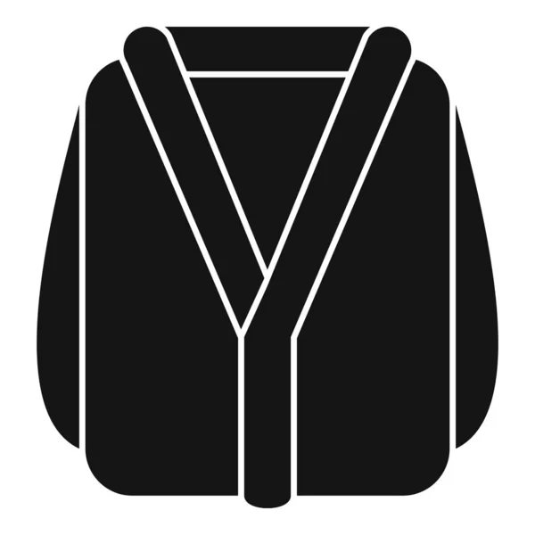 Ikona saunového županu, jednoduchý styl — Stockový vektor