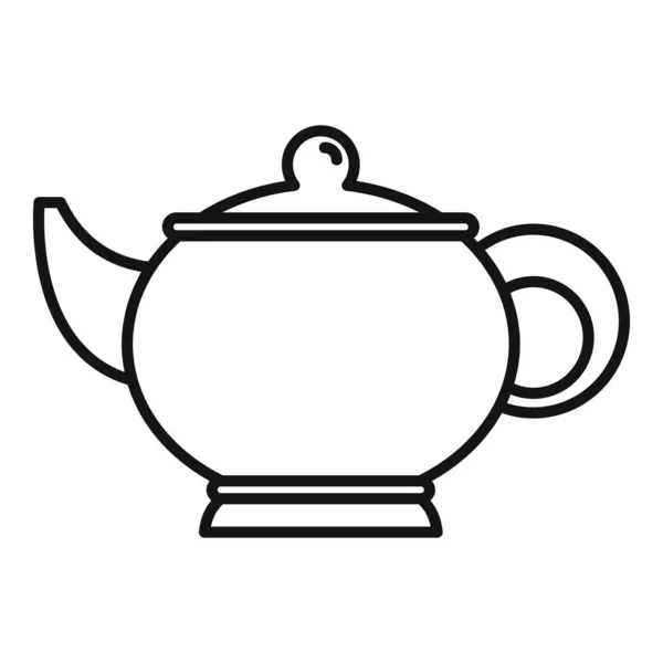 Ikona konvice na čaj v sauně — Stockový vektor