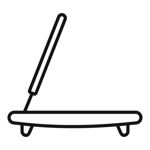 Піктограма димової палички для сауни, стиль контуру — стоковий вектор
