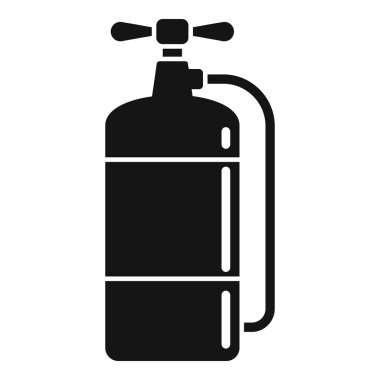 Yangın söndürücü güvenlik simgesi, basit stil