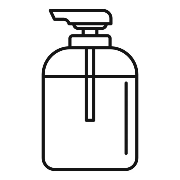 Icona dispenser sapone sauna, stile contorno — Vettoriale Stock