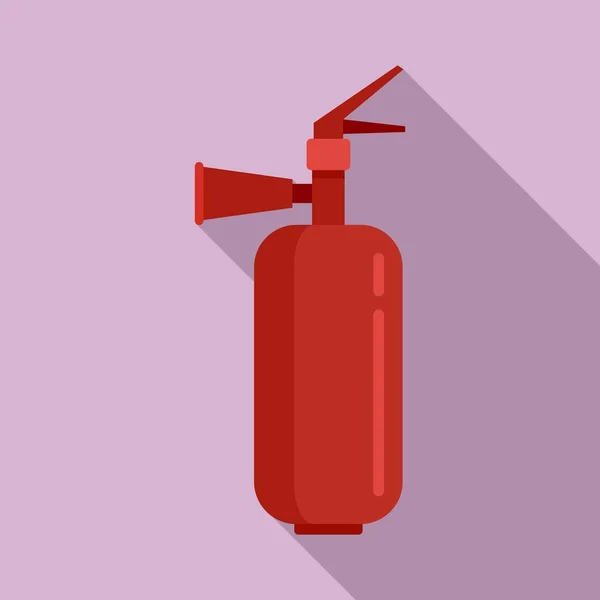 Fire extinguisher help icon, flat style — Stock Vector