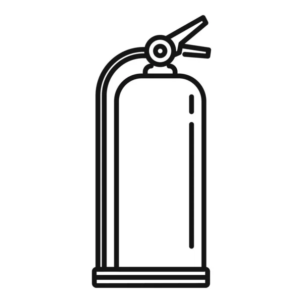 Brandsläckare kemisk ikon, skissera stil — Stock vektor