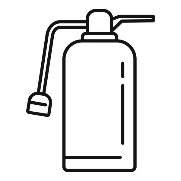 Fire extinguisher safety icon, outline style — Stock Vector