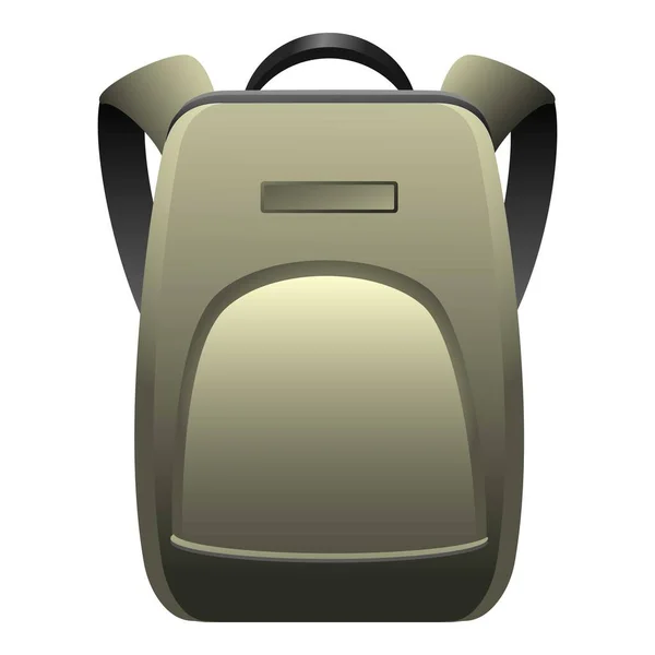 Sırt çantası simgesi, çizgi film biçimi — Stok Vektör