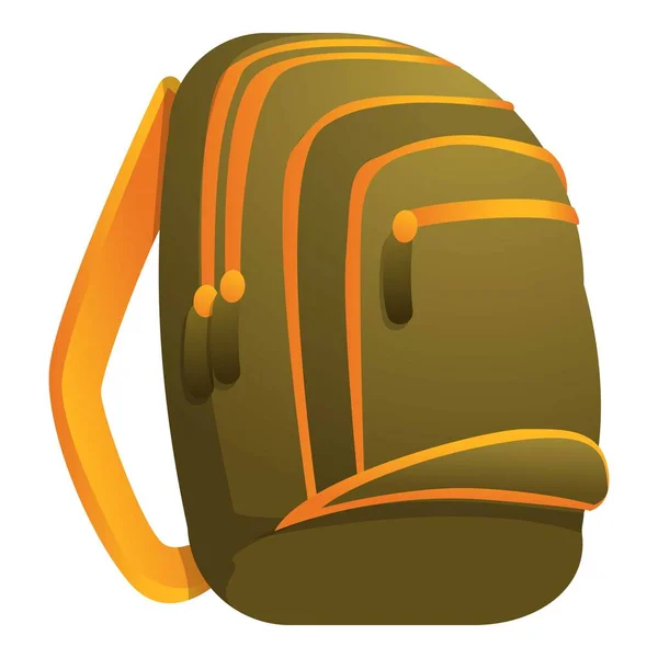 Camo icono de la mochila, estilo de dibujos animados — Archivo Imágenes Vectoriales