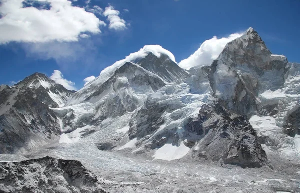 Monte Everest Lhotse Nuptse Peaks Himalaya Vista Desde Kala Pathar — Foto de Stock