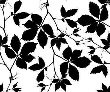 Şirin ile Seamless modeli siluetleri beyaz zemin üzerine bırakır. Grafik arka plan. Yaz konsepti. Tasarım öğesi için tekstil, kumaş, scrapbooking, duvar kağıdı ve etc. Vektör çizim.