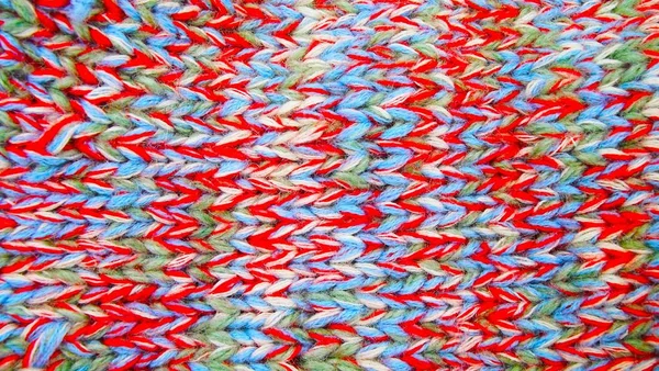 Beautiful Multi Colored Knitted Background — Stock Photo, Image
