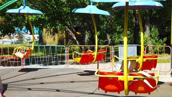 Carrusel Infantil Parque Atracciones —  Fotos de Stock