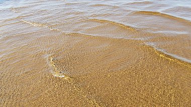 Deniz turu. Güzel kumlu plaj.