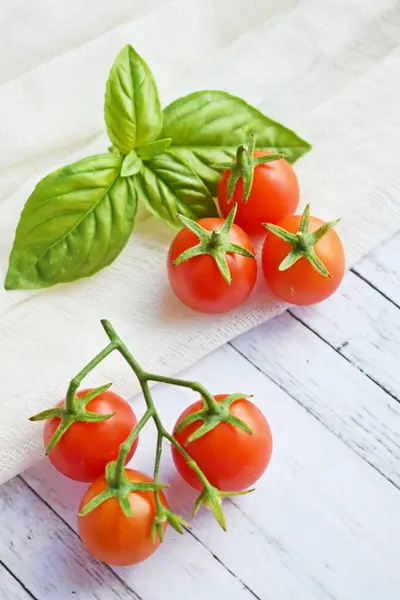 Deliziosi Pomodori Dolci Alla Ciliegia Verdure Sane — Foto Stock