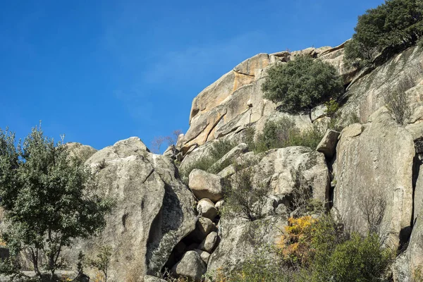 Granitic Rock Formations Pedriza Guadarrama Mountains National Park Province Madrid — Stock Photo, Image