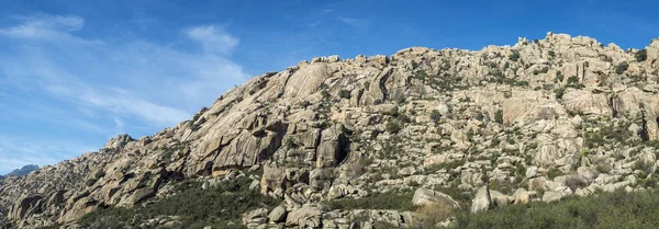 Γρανιτικά Πετρώματα Στην Επαρχία Pedriza Guadarrama Βουνά Του Εθνικού Πάρκου — Φωτογραφία Αρχείου