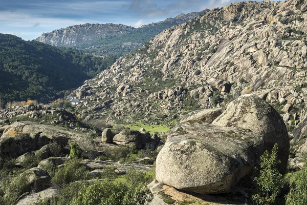 Granieten Rotsformaties Provincie Van Pedriza Guadarrama Bergen Nationaal Park Madrid — Stockfoto