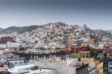 Şehir Las Palmas de Gran Canaria, Kanarya Adaları, İspanya Santa Ana Katedrali Belltower görünümlerini