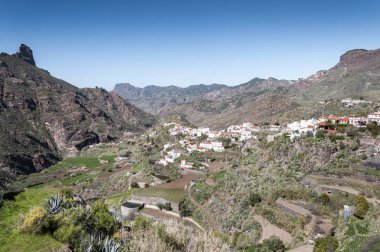 Tejeda Gran Canaria ada, Kanarya Adaları, İspanya iç görünümlerini.