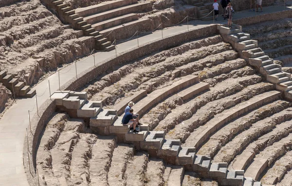 Cartagena Spain April 2017 Views Roman Theatre Cartagena Spain Built — Stock Photo, Image