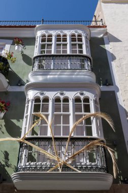 Geleneksel mimari Cartagena şehir, Murcia, İspanya.