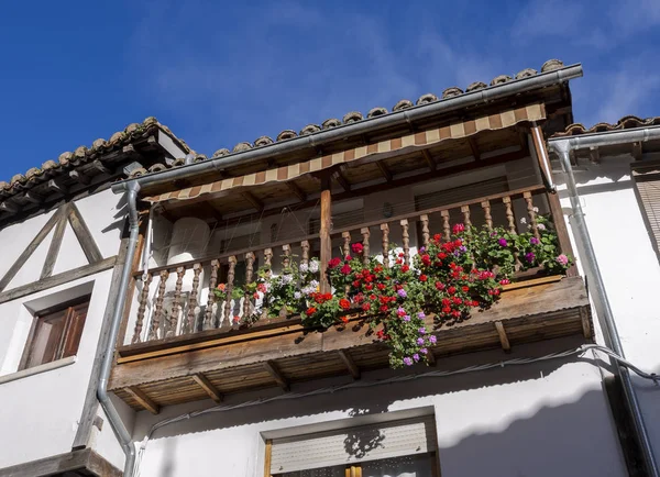 Balcon Traditionnel Villanueva Vera Caceres Estrémadure Espagne — Photo