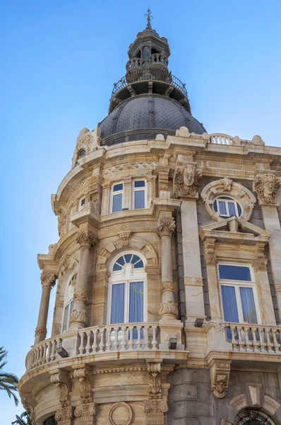 Homlokzat Városháza Cartagena Egyik Modernista Épületek Városban 1900 1907 Között — Stock Fotó