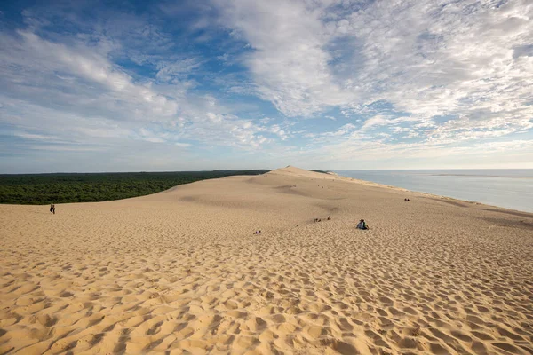 Teste Buch Frankrijk August 2017 Toeristen Top Van Dune Van — Stockfoto