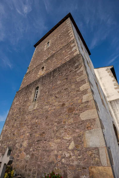 Church Saint Martin Village Sare Pyrnes Atlantiques Department South Western — Stock Photo, Image