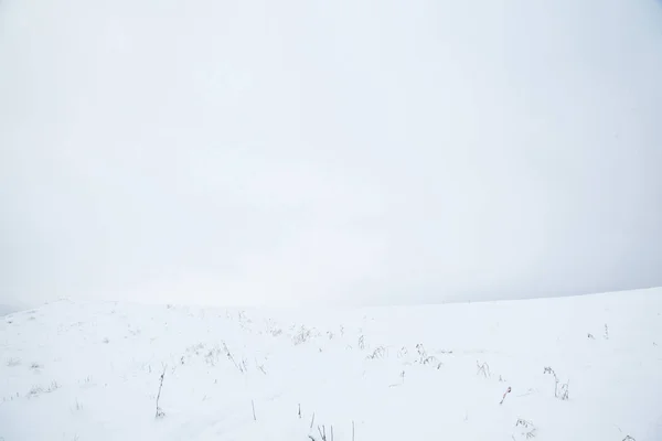 Paisaje Rural Después Una Fuerte Tormenta Nieve — Foto de Stock