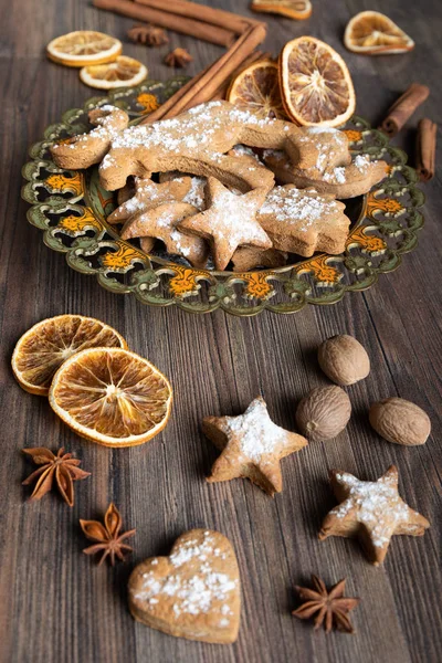 Weihnachten Hausgemachte Lebkuchen — Stockfoto