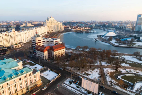 Panoramic View City Center Minsk — Stock Photo, Image