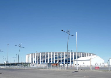 Stadyumun Nijniy Novgorod 2018 futbol Dünya Kupası için. Nijniy Novgorod içinde üzerinde 12 Mayıs 2018, Rusya fotoğraflandı.