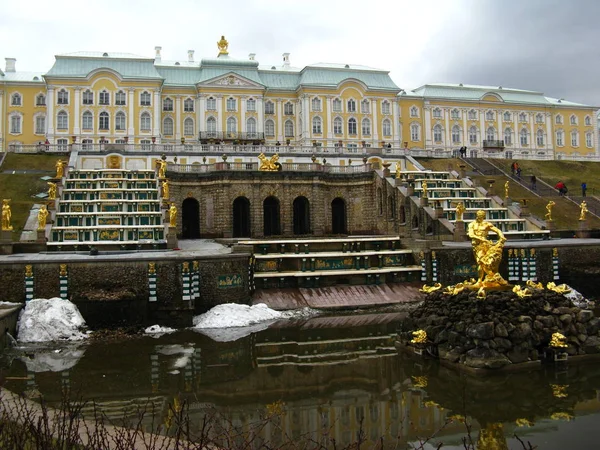 Музей Петергофа Дворцово Парковый Ансамбль Xviii Xix Веков Russia Photographed — стоковое фото