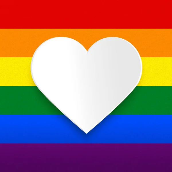 Colorido Lgbt Orgulho Cartão Saudação Celebração Amor Gay —  Vetores de Stock