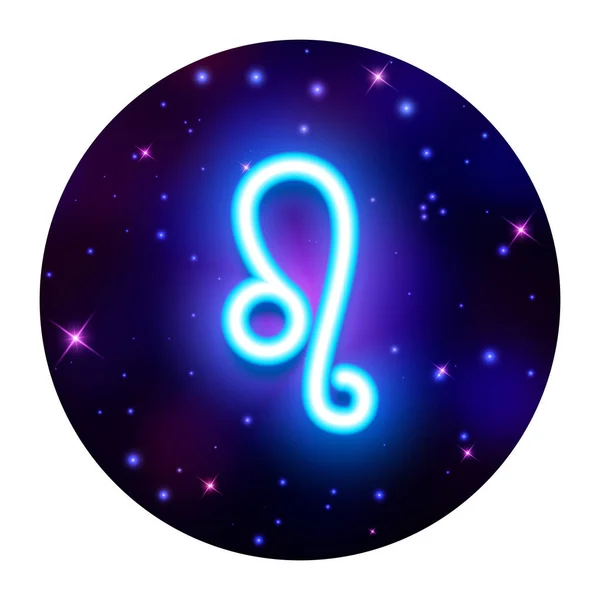 Signe Zodiaque Léon Symbole Horoscope — Image vectorielle