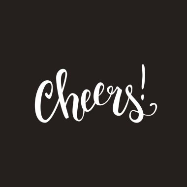 Şerefe kaligrafi el yazısı metin, teklifi, slogan, yazı, fırça kalem vektör çizim