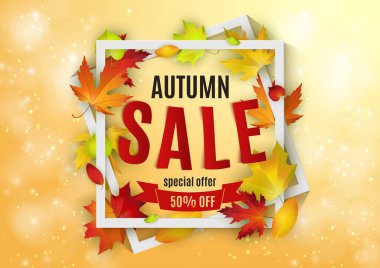 Sonbahar satış reklam tasarım