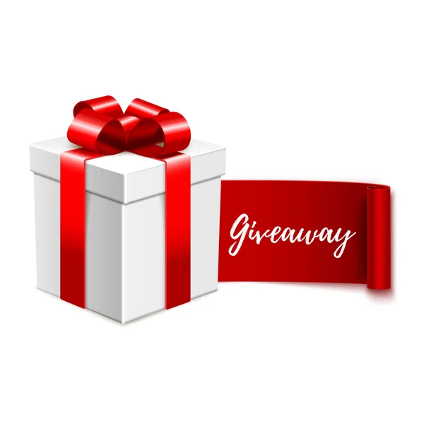 Дизайн Рекламного Баннера Giveaway — стоковый вектор