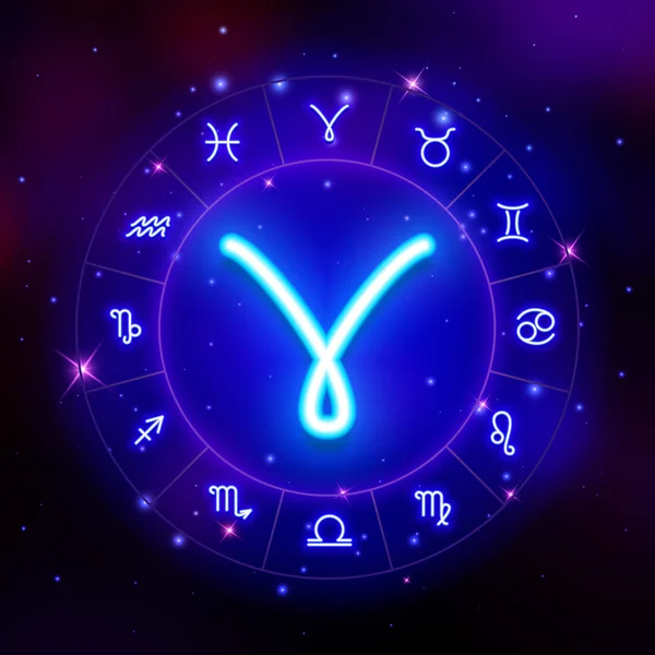 Ilustracja Wektorowa Znak Zodiaku Baran Horoskop Symbol — Wektor stockowy