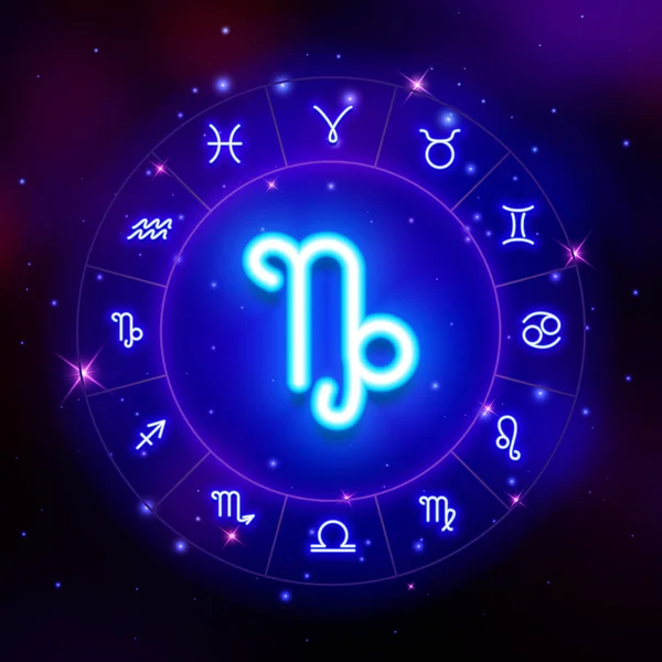 Kozoroh Znamení Zvěrokruhu Horoskop Symbol Vektorové Ilustrace — Stockový vektor